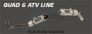 Product image: Marving - 01SEXR38 - Silencer  ATV LINE 150/170/250 04 Approved Rond Ø 100 Alu  