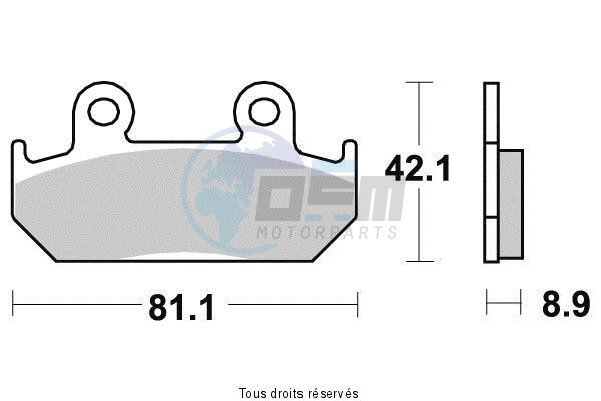 Product image: Sifam - S1051N - Brake Pad Sifam Sinter Metal   S1051N  1