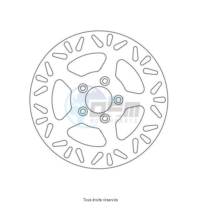 Product image: Sifam - DIS1027 - Brake Disc Harley Ø292x82x56  Mounting holes 5xØ10,5 Disk Thickness 5,8  0