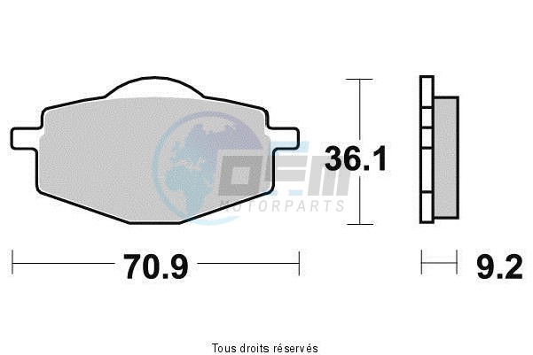 Product image: Vesrah - VD239JL - Brake Pad Vesrah Sinter Metal      VD239JL  1