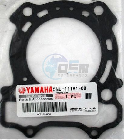 Product image: Yamaha - 5NL111810000 - GASKET, CYLINDER HEAD 1  0