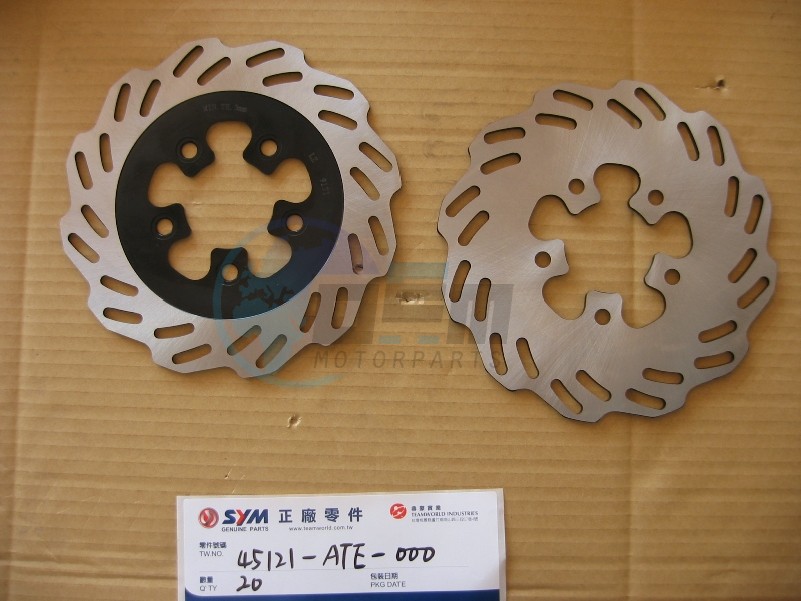 Product image: Sym - 45121-ATE-000 - FRONT BRAKE DISC  0