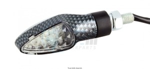 Product image: Sifam - CLI7035 - Mini indicator pair LED C.E Carbon Look 65 x 20 mm Approved C.E 