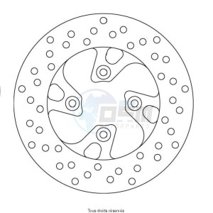 Product image: Sifam - DIS1128W - Brake Disc Yamaha Ø220x55  Mounting holes 4xØ8,5 Disk Thickness 4,5 