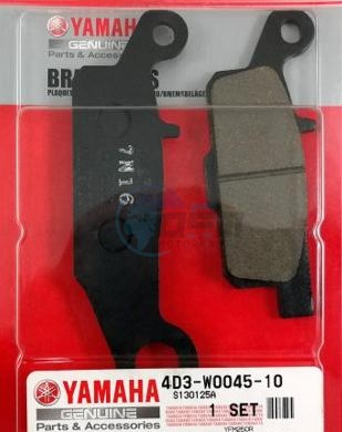 Product image: Yamaha - 4D3W00451000 - BRAKE PAD KIT  0