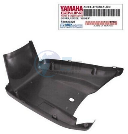 Product image: Yamaha - 5JHF83850000 - COVER, UNDER  "SLIDER"  0