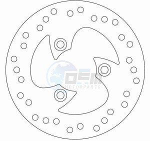 Product image: Ferodo - FMD0002R - Brake disc fixed PEUGEOT - with homologation TUV 