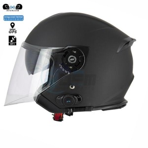 Product image: S-Line - JKY1F1003B - Helmet Jet INTERCOM S770 Kyle - Black Mat - Size M - Bluetooth intégré 