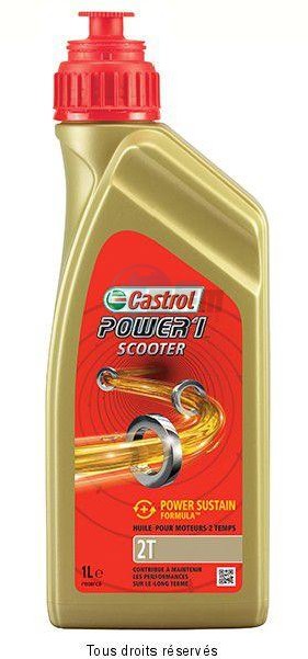Product image: Castrol - CAST14C019 - Oil Scooter 2T POWER1 1L - Semi Synthetic  0