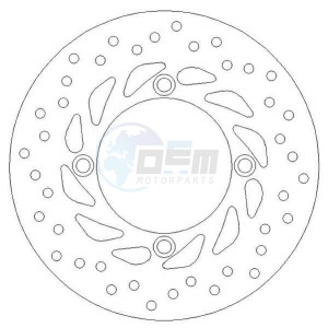 Product image: Ferodo - FMD0009R - Brake disc fixed HONDA - with homologation TUV 
