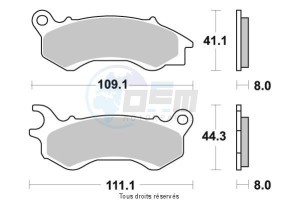 Product image: Sifam - S1809N - Brake Pad Sifam Sinter Metal   S1809N 
