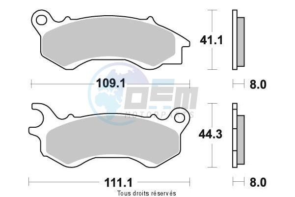 Product image: Sifam - S1809N - Brake Pad Sifam Sinter Metal   S1809N  0