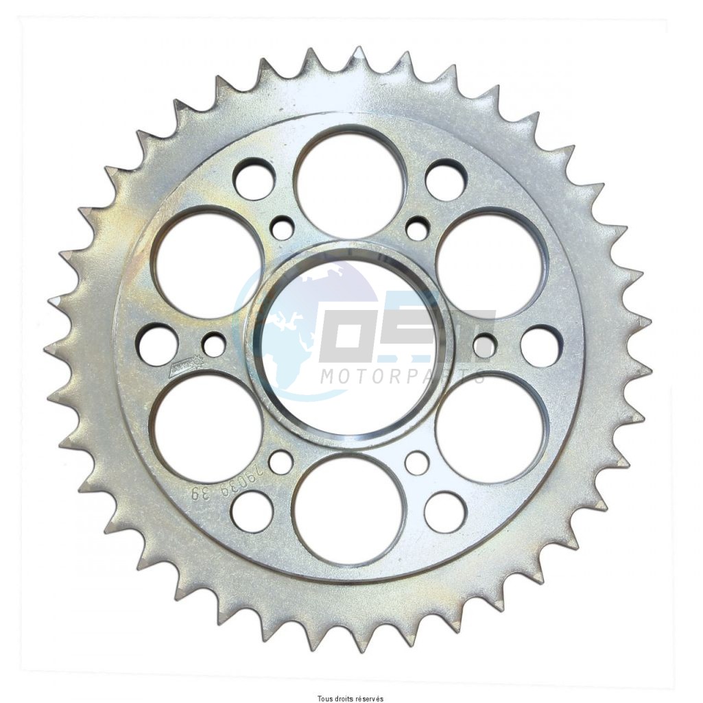 Product image: Sifam - 25271CZ39 - Chain wheel rear Ducati 1098 R/S 07- 6 mounting holes without Porte Hub    0