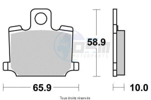 Product image: Vesrah - VD221 - Brake Pad Vesrah Organic      VD221 