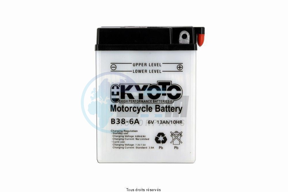 Product image: Kyoto - 706130 - Battery B38-6a L 119mm  W 83mm  H 161mm 6v 13ah Acid 0,7l  1
