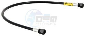 Product image: Goodridge - GDB650BK - Brakehose 650mm - with black lining and connectors 