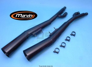 Product image: Marving - 01S2042NC - Silencer  MASTER GSX 750 ES/EF Approved - Sold as 1 pair Black  