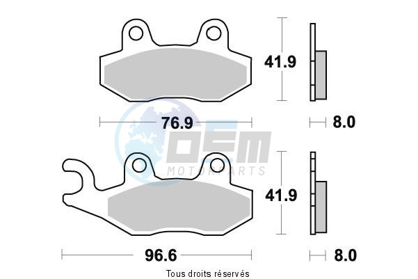 Product image: Sifam - S1040BN - Brake Pad Sifam Sinter Metal   S1040BN  1
