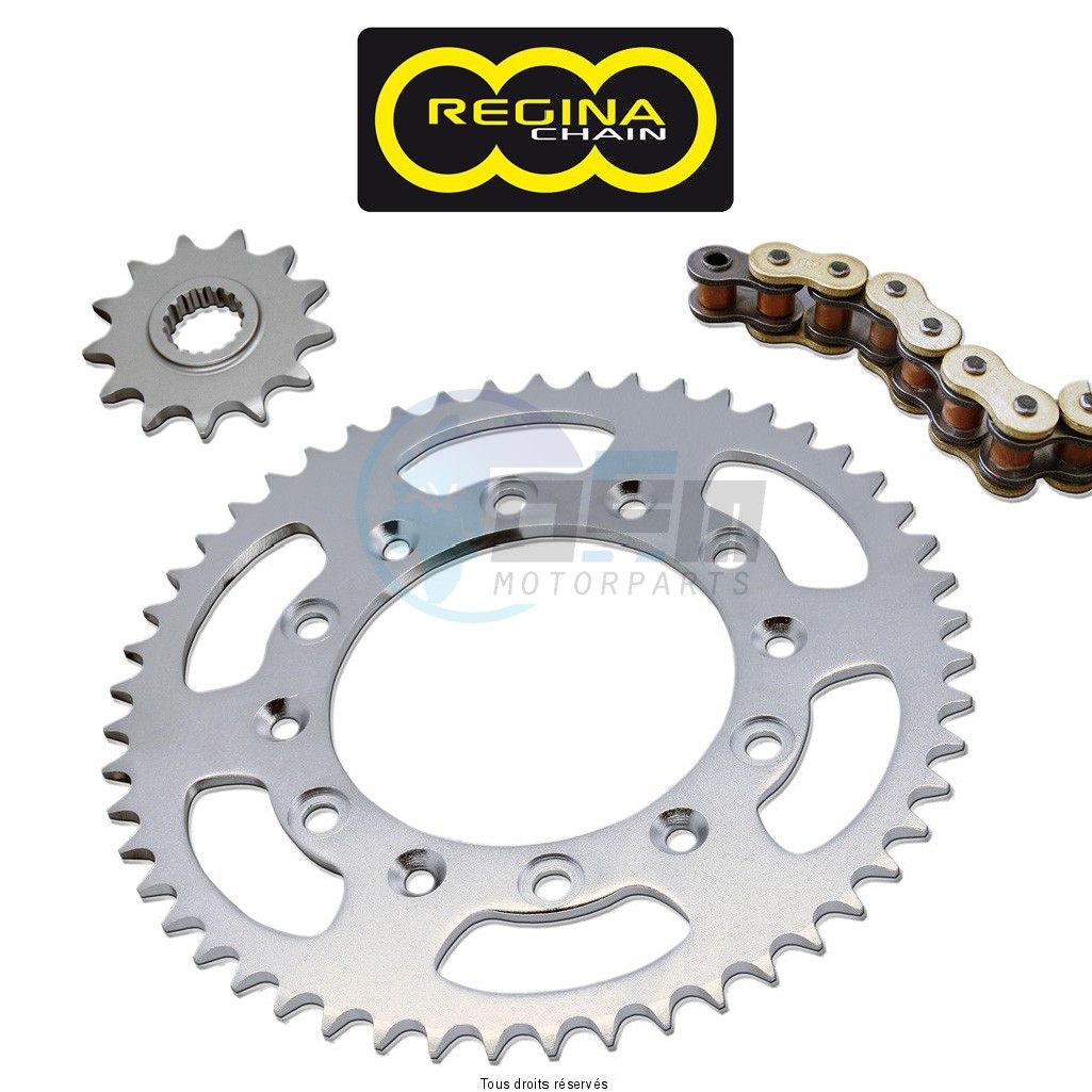 Product image: Regina - 95A012532-RS3 - Chain Kit Aprilia 125 Rs Extrema Hyper Reinforced year 93 98 Kit 16 39  0