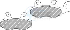 Product image: Ferodo - FDB631EF - Brakepad Organic Eco-Friction suitable for road use 