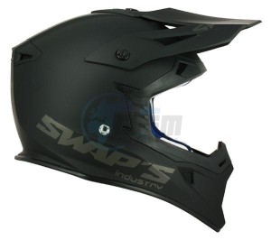 Product image: Swaps - CSW1F1001 - Helmet Cross BLUR S818 - Black Mat - Size XS 