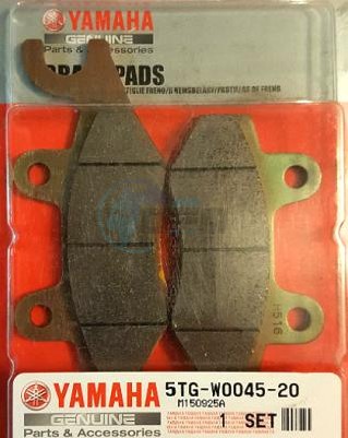 Product image: Yamaha - 5TGW00452000 - BRAKE PAD KIT  0