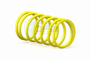 Product image: Malossi - 2916484Y0 - Pressure spring for Vario - Yellow Ø ext.67, 7x112mm - Section 5, 2mm Tarage , 1kg 