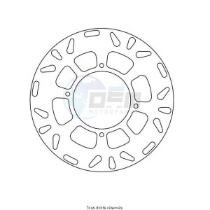 Product image: Sifam - DIS1234 - Brake Disc Honda  Ø215x106x88  Mounting holes 4xØ10,5 Disk Thickness 3 