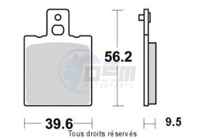 Product image: Sifam - S1001N - Brake Pad Sifam Sinter Metal   S1001N 