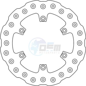 Product image: Ferodo - FMD0184MXR - Brake disc fixed for Motocross KTM 