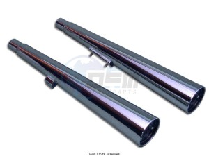 Product image: Marving - 01H2070 - Silencer  MARVI GL 500 SILVER WING Approved - Sold as 1 pair Chrome  
