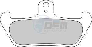 Product image: Ferodo - FDB529P - Brakepad Organic Platinum suitable for road use/Off Road 