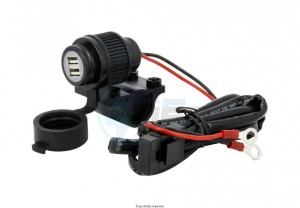 Product image: Sifam - HPC101 - ChargerHandlebar Double USB 2.0 Protection Rubber Waterproof - 5V 3Amp 