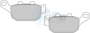 Product image: Ferodo - FDB2258EF - Brakepad Organic Eco-Friction suitable for road use 