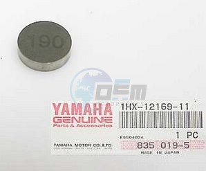 Product image: Yamaha - 1HX121691100 - PAD, ADJUSTING 2 (1.90)  0