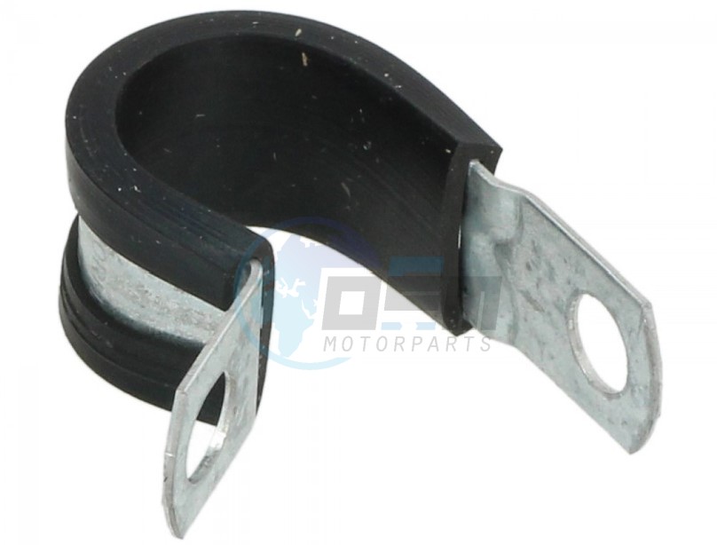 Product image: Aprilia - 675510 - PIPE RETAINING CLIP WITH RUBBER SLEEVE  0