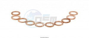 Product image: Sifam - RA004 - Seal rings from Copper  Package of 10 pieces 12 x 16 x 1.5 