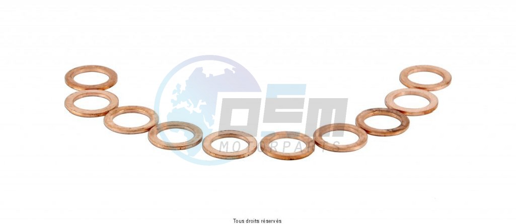 Product image: Sifam - RA004 - Seal rings from Copper  Package of 10 pieces 12 x 16 x 1.5  0