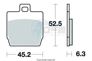 Product image: Sifam - S1105N - Brake Pad Sifam Sinter Metal   S1105N 