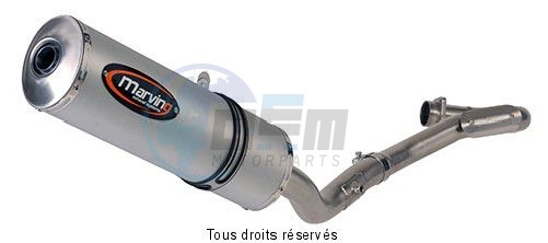 Product image: Marving - 01TIY37EU - Silencer  MOTARD WR 250 F 04 Approved Small Oval Titanium   0