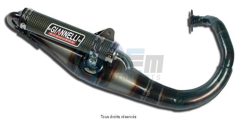 Product image: Giannelli - 31605E - Exhaust REVERSE  AEROX 95/01   NITRO 97/01 -- E13 Silencer Kevlar    0