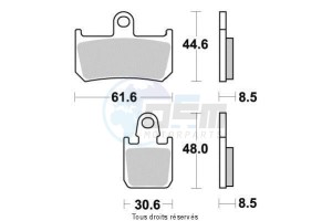 Product image: Sifam - S1277N - Brake Pad Sifam Sinter Metal   S1277N 
