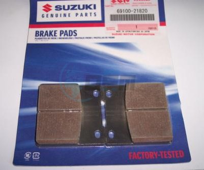 Product image: Suzuki - 69100-21820 - .Pad set   0