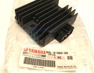 Product image: Yamaha - 5SL819600000 - RECTIFIER & REGULATOR ASSY  0
