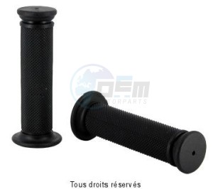 Product image: Sifam - POI8002 - Poignées Quad Noires Longueur : 125 mm 2 poignées en Ø 22mm / Bouchée 