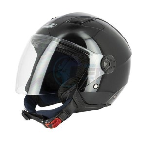 Product image: S-Line - DMJ1G1005 - Helmet Jet S779 LEOV - Black Brillant - Size XL 