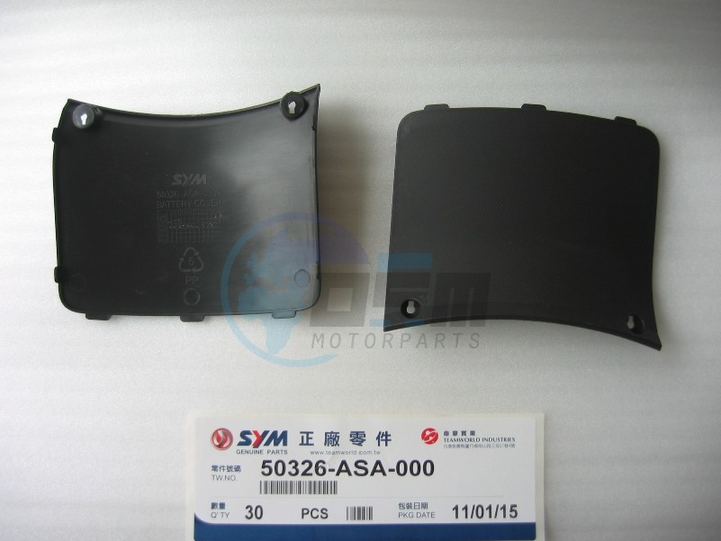 Product image: Sym - 50326-ASA-000 - BATTERY COVER  0