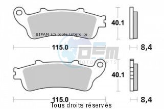 Product image: Sifam - S1165BN - Brake Pad Sifam Sinter Metal   S1165BN  1