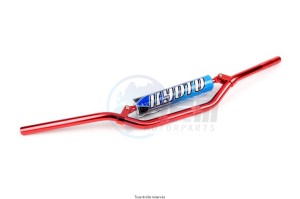 Product image: Sifam - GUIMT34-6R - Handlebar Honda Red T6 + Handlebar Length: 800mm/Height: 70mm Ø : 22,2mm + Handlebar pad 