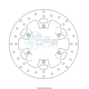 Product image: Sifam - DIS1077 - Brake Disc Ø260x135x124  Mounting holes 6xØ6,3 Disk Thickness 4 
